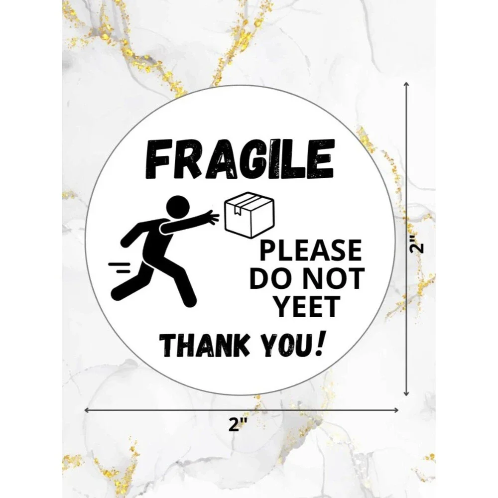 100 Thank you Stickers Thermal 2